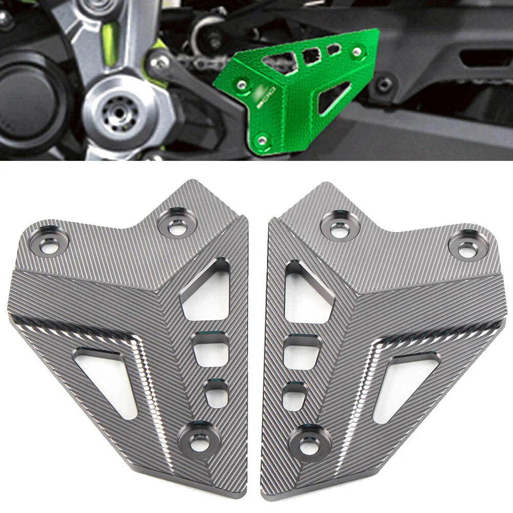 Rear Footrest Heel Plates Guard Protector for KAWASAKI Z900 (2017-2023)