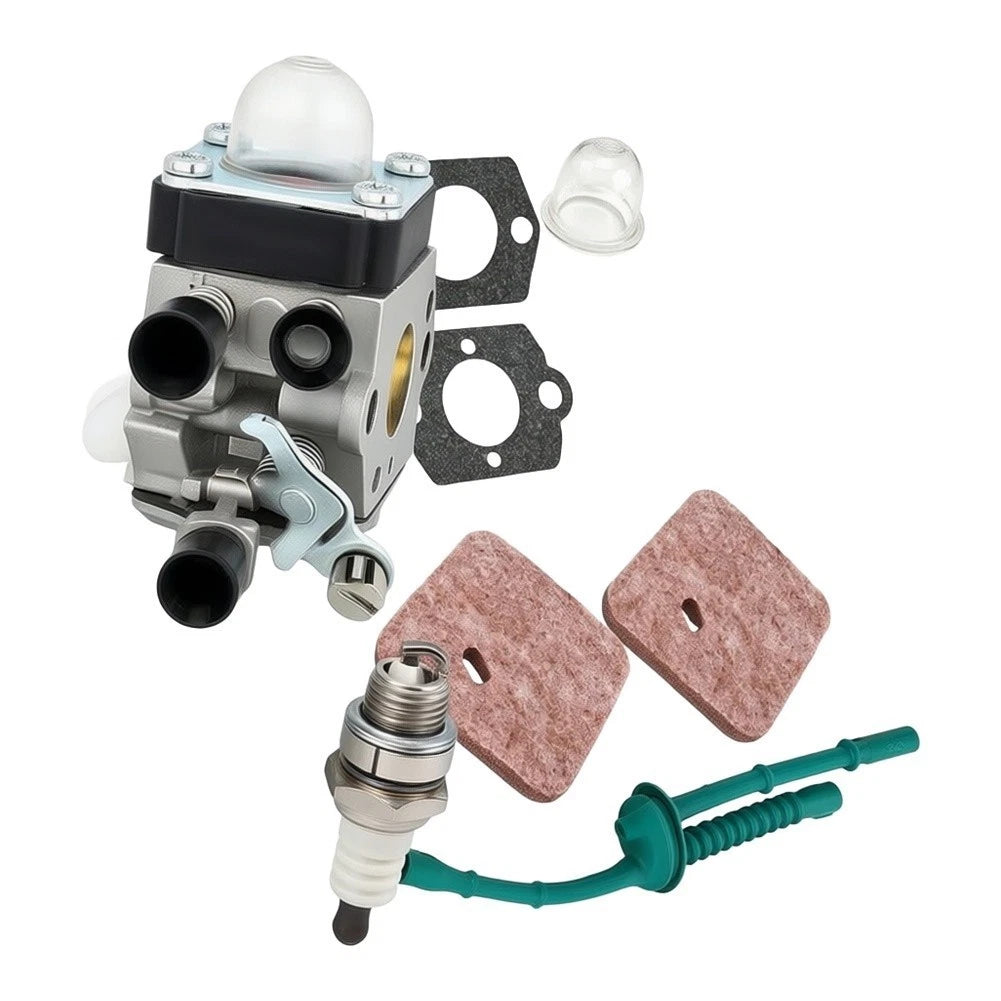 FS55R Carburetor Kit for Trimmers (Includes 2 Gaskets, 1 Oil Bubble, 1 Spark)