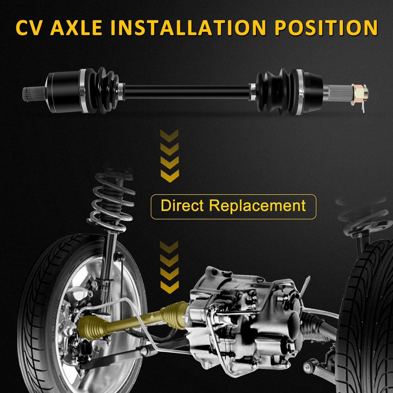 CV Axles for Polaris RZR 570 800 (2012–2014)