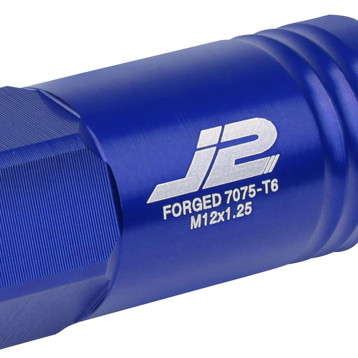 20Pcs J2 7075 Forged Aluminum M12x1.25 Open-End Lug Nuts Set w/Adapter Blue