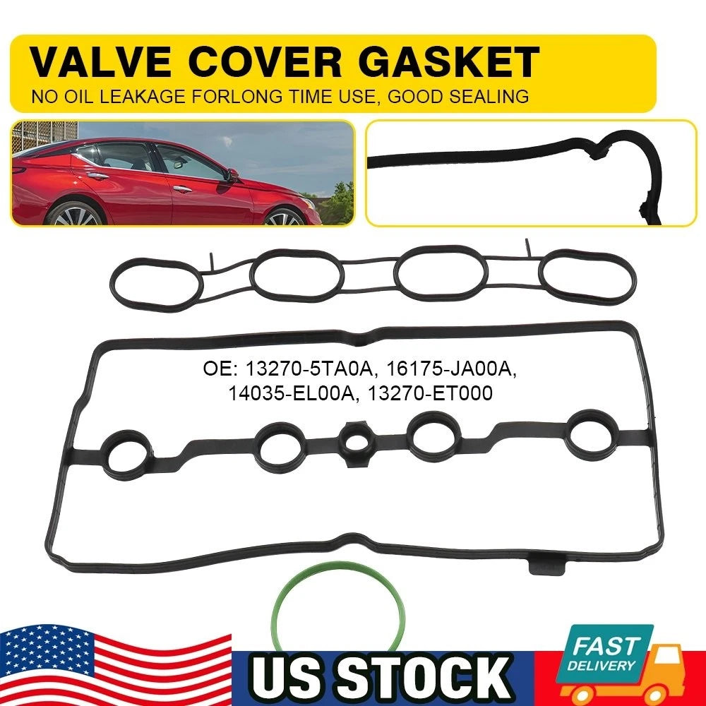Valve Cover Gasket + Intake Manifold Gasket for Nissan Versa Juke Sentra (H)