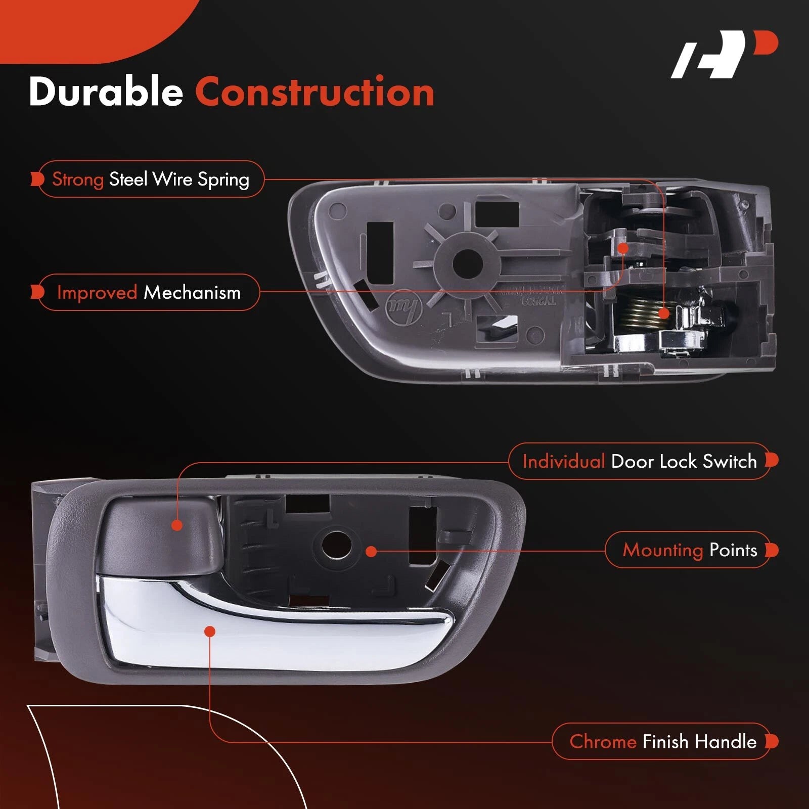 Left Chrome Door Handle for Toyota Camry (2002-2006)