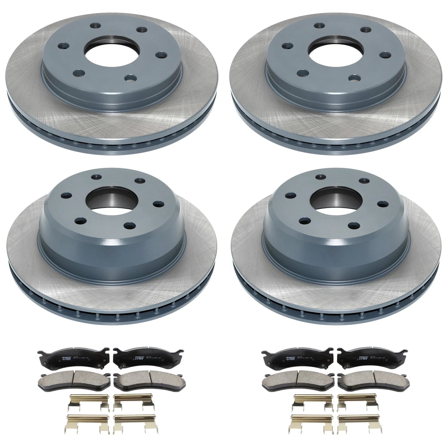 DuraGo Disc Brake Rotors & TRW Metallic Pads Kit for GMC Sierra 1500 (2014–2018)