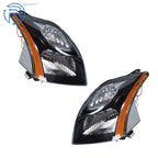 Halogen Headlight Set for Nissan Sentra (2010–2012) Black Clear Left+Right