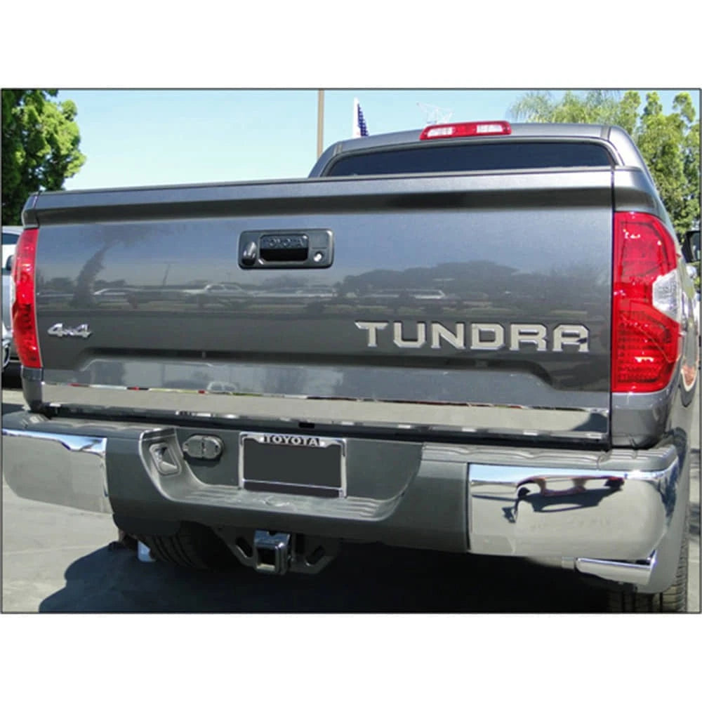 Tailgate Trim Chrome Stainless Steel Replacement for Toyota Tundra (2014–2021)