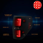 Full LED Tail Light for Ford Super Duty (2008–2016) Smoked