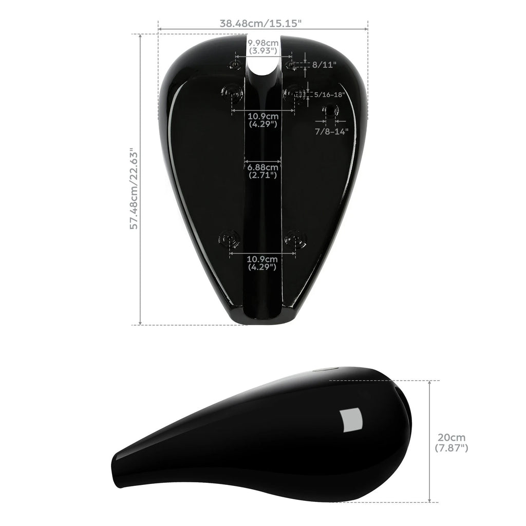 4.7 Gallon Gas Fuel Tank for Harley Bobber Choppers (Fit 2010–2023)