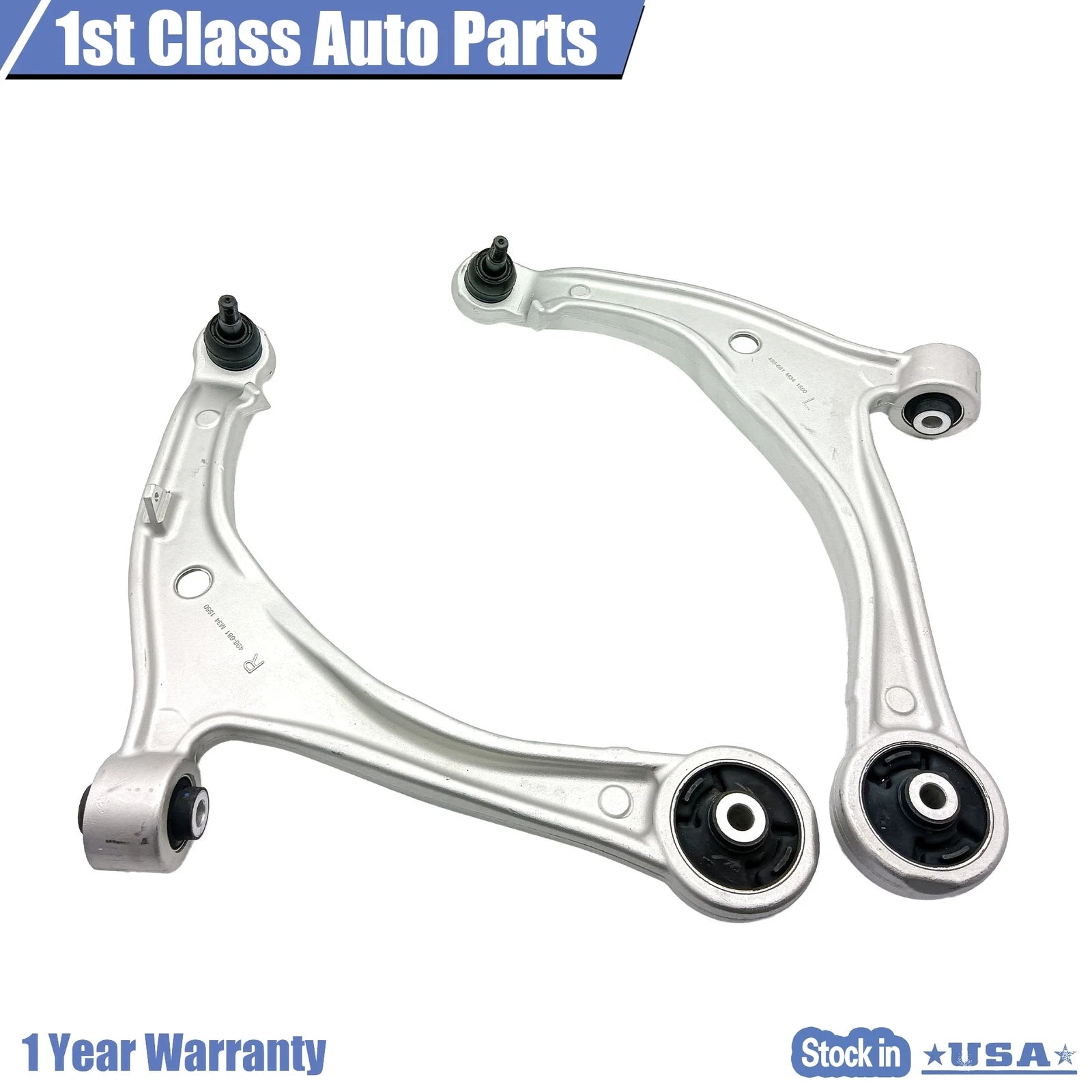 2X Front Lower Aluminum Control Arms for Honda Odyssey (2014-2017)