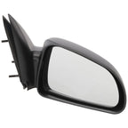 Set of 2 Manual Mirrors for Dodge Dakota (2005–2010) Black 5x7 In.