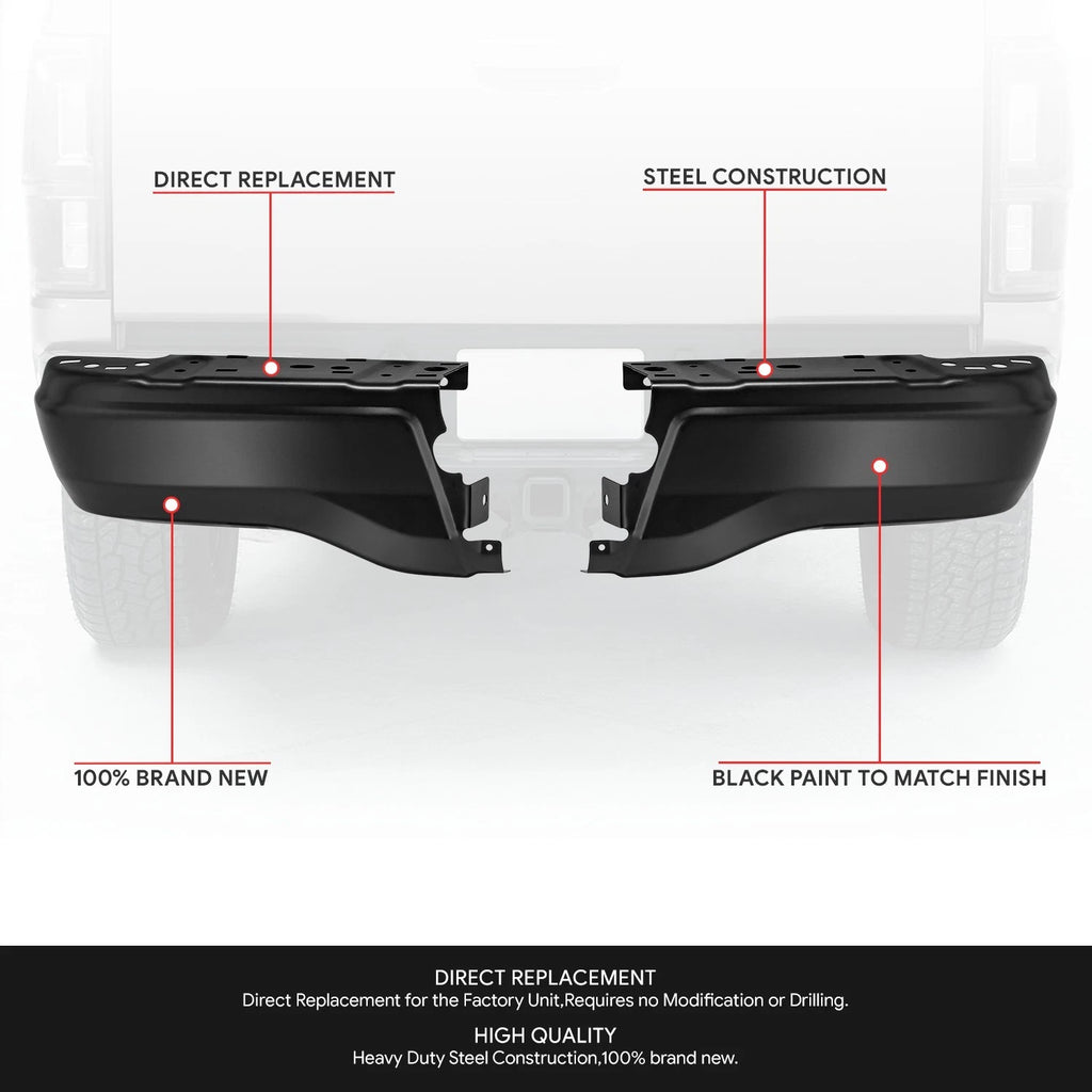 Pair of Rear Bumper End Caps for Ford Ranger (2019–2023)