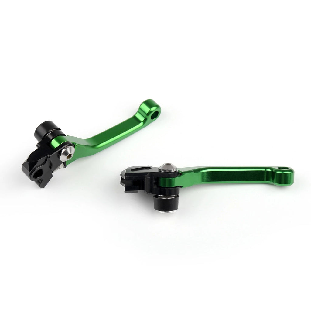 Pivot Brake Clutch Levers for Kawasaki KX65 KX85 KX250 KX250F KX125 (2004) Green