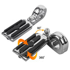 1.25" Engine Guard Highway Bars Footpegs for Harley Yamaha Suzuki