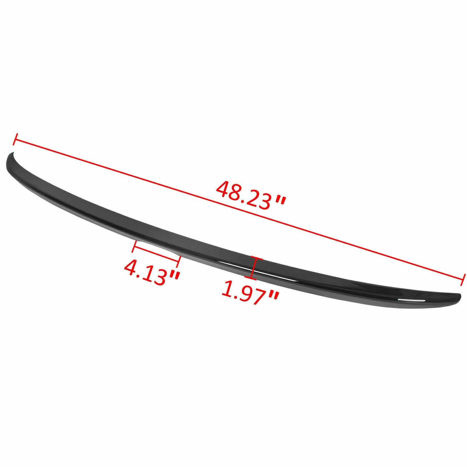 Glossy Black Trunk Spoiler for Honda Accord 4DR Sedan (2013-2017)