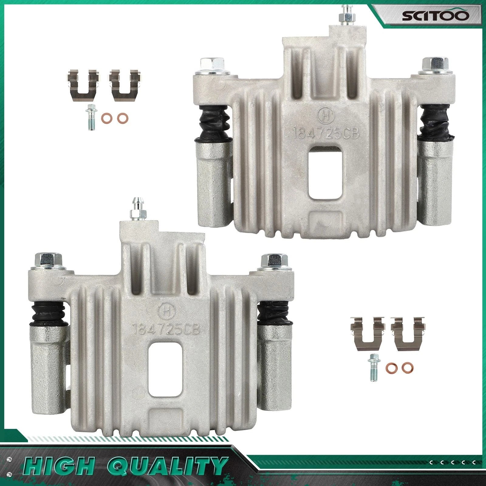 Rear Brake Calipers w/ Bracket for Pontiac Grand Am, Oldsmobile Alero (1999–2005)