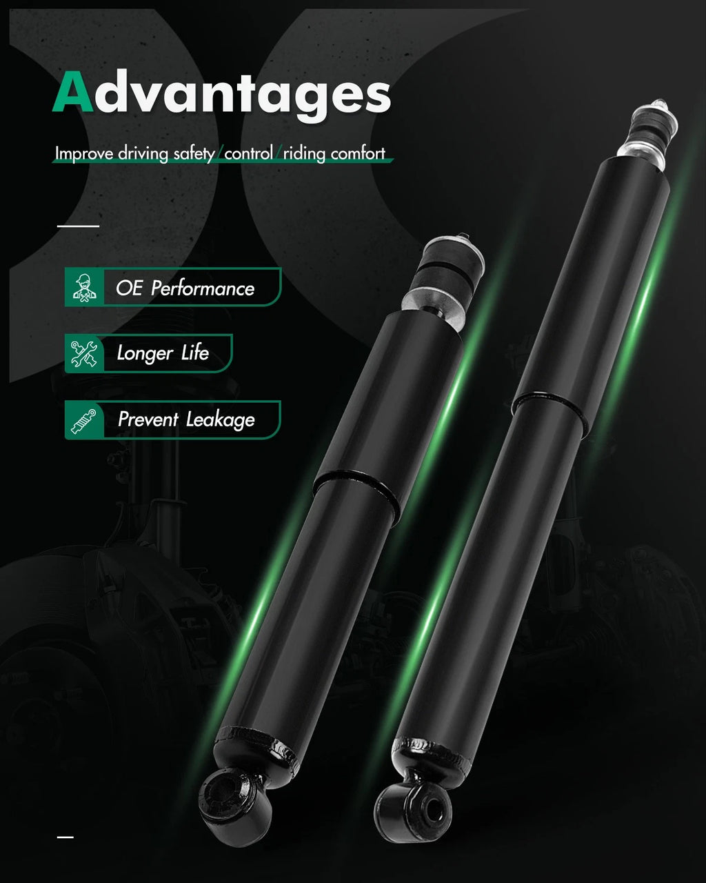 Full Set Shocks Struts for Ford E-150 E-250 E-350 E-450 Super Duty