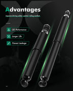 Full Set Shocks Struts for Ford E-150 E-250 E-350 E-450 Super Duty