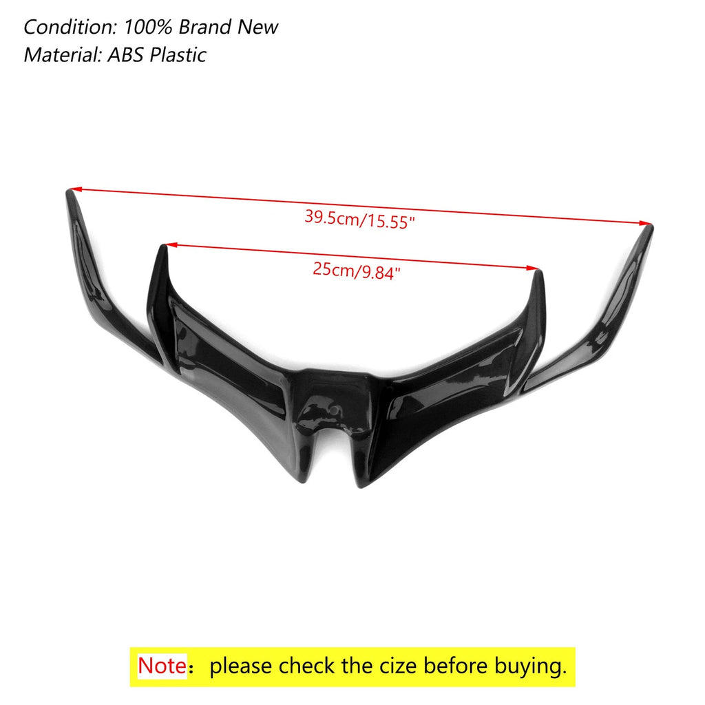 Front Panel Winglet Fairing for Yamaha YZF-R15 V3.0 (2017–2019) Black