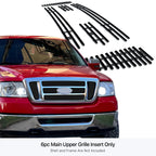 Stainless Black Billet Grille Insert for Ford F-150 (2004-2008)