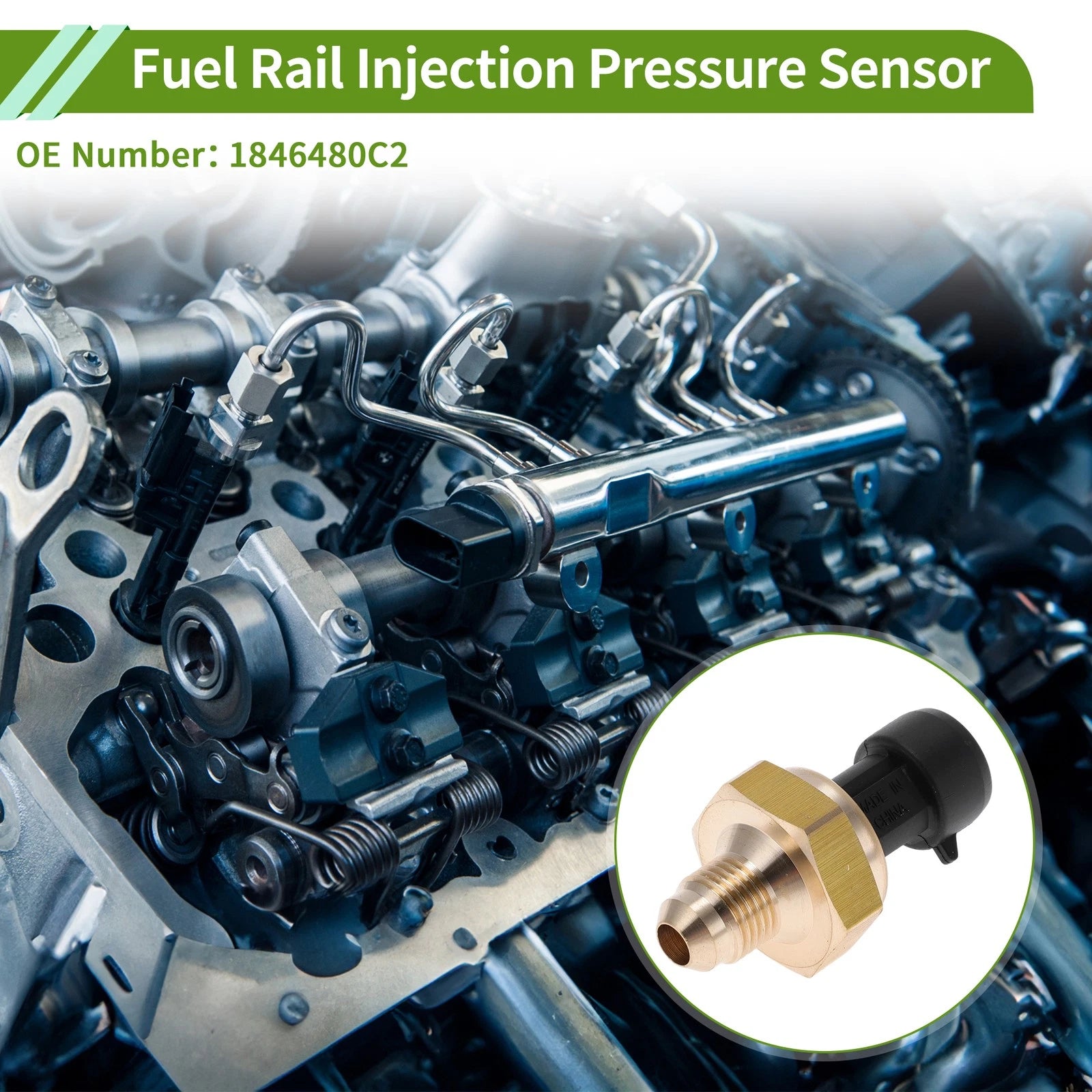 Fuel Injection Pressure Sensor No.1846480C2 for Ford Navistar MaxxForce (2007–2010)
