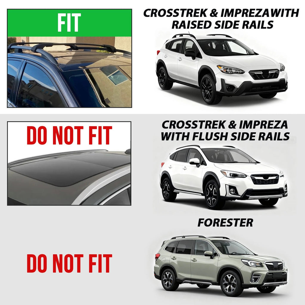Cross Bars Roof Rack for Subaru Crosstrek Impreza (2017–2023)