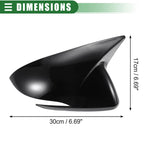 2X Rearview Mirror Cap for Hyundai Elantra (2017–2020) Gloss Black