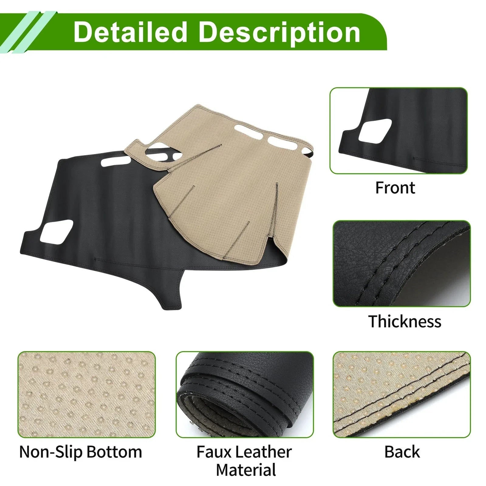 Dashboard Cover for BMW F25 (2011-2016) Dash Mat Carpet Black
