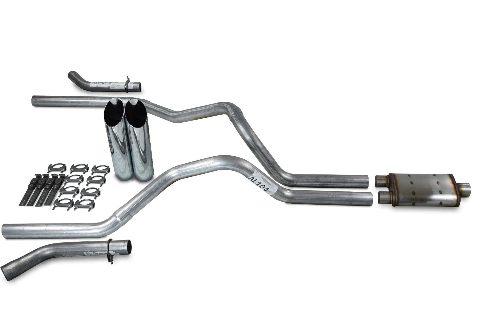 Dual Exhaust Kit for Chevy GMC 1500 (2007–2014) - 2.5" Magnaflow XL Slash Tips