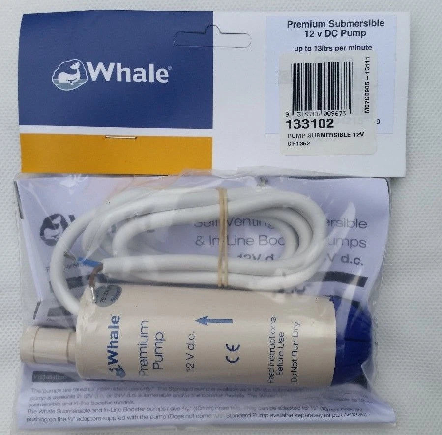 Submersible Pump 12V for Whale BLA 133102 GP1352 (Water & Diesel)