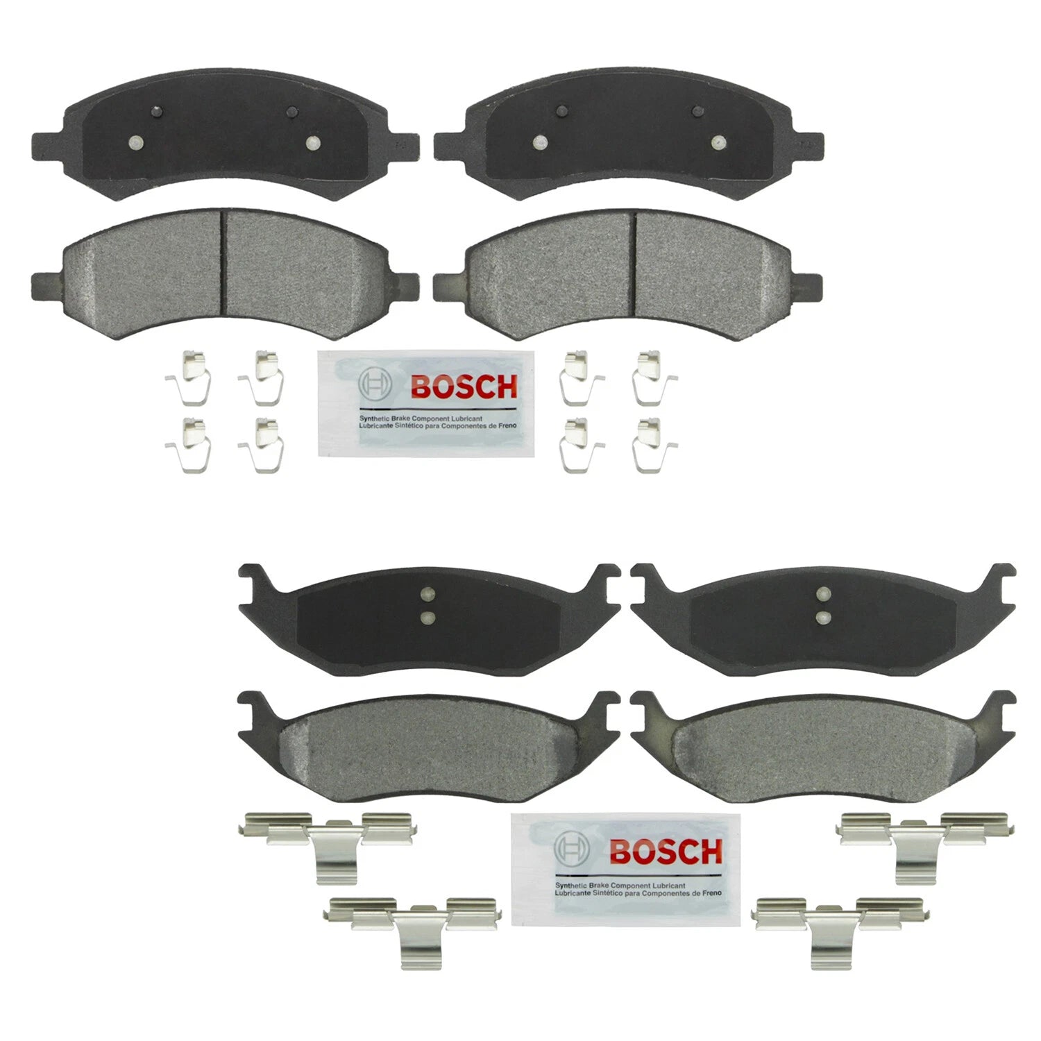 Set of 4 Bosch Severe Duty Semi-Met Disc Brake Pads for Dodge Durango