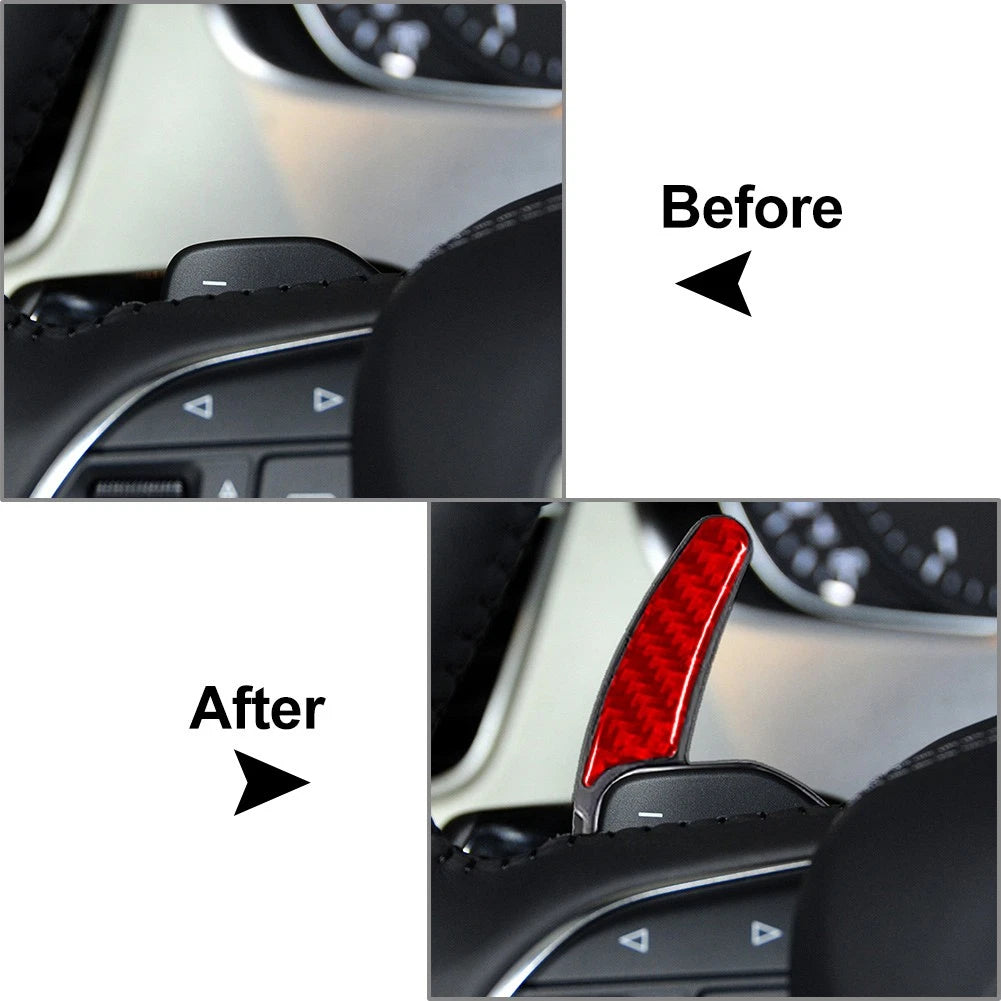 Steering Wheel Shift Paddle Extensions for Audi A3 A4 A5 A6 A8 Q5 Q7 S5 S6 (2010–2023)