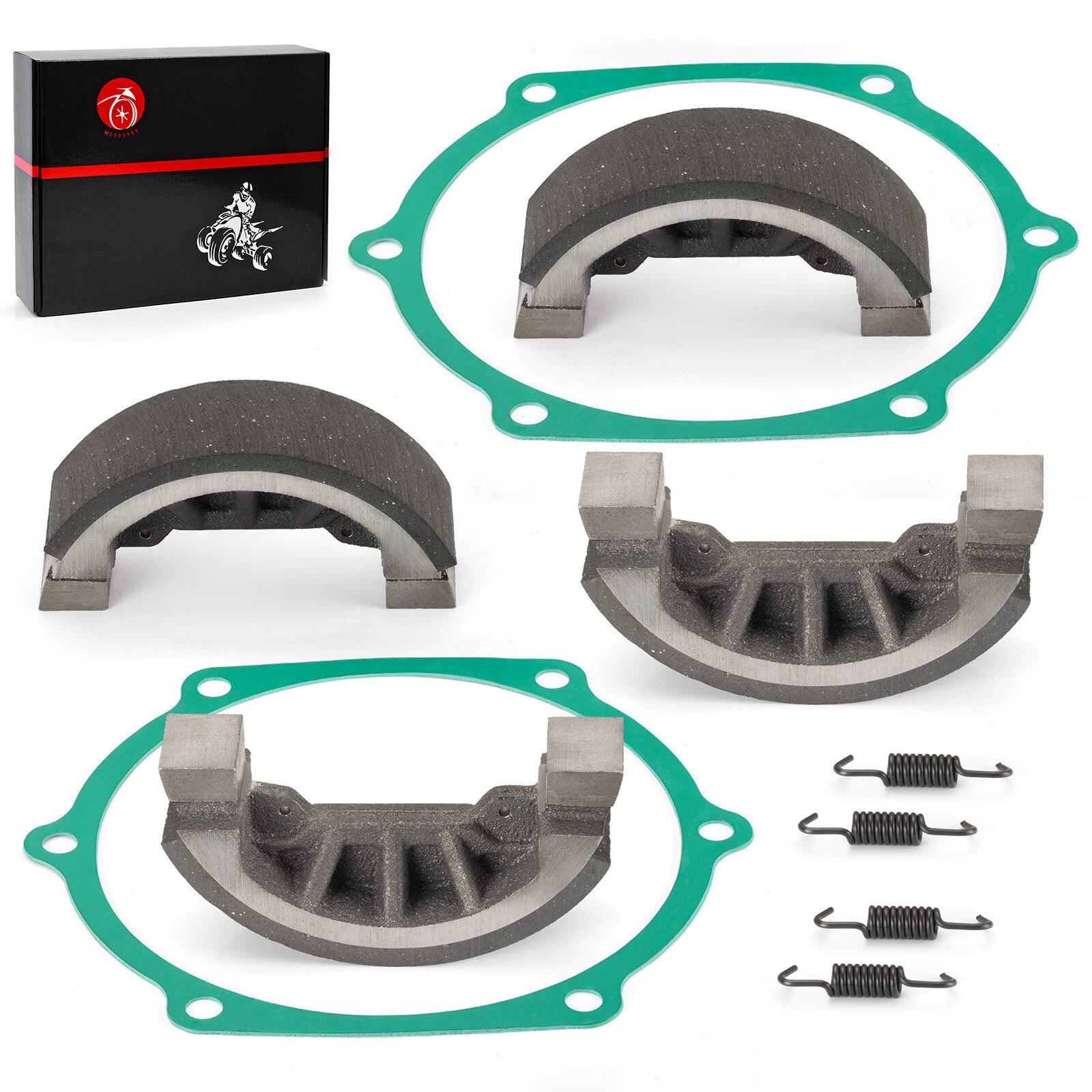 4X Brake Shoes with Gasket for John Deere 750 770 790 (M805735 M803177)