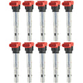 Set of 10 Ignition Coils for VW Audi A4 A6 Touareg S4 A8