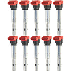 Set of 10 Ignition Coils for VW Audi A4 A6 Touareg S4 A8