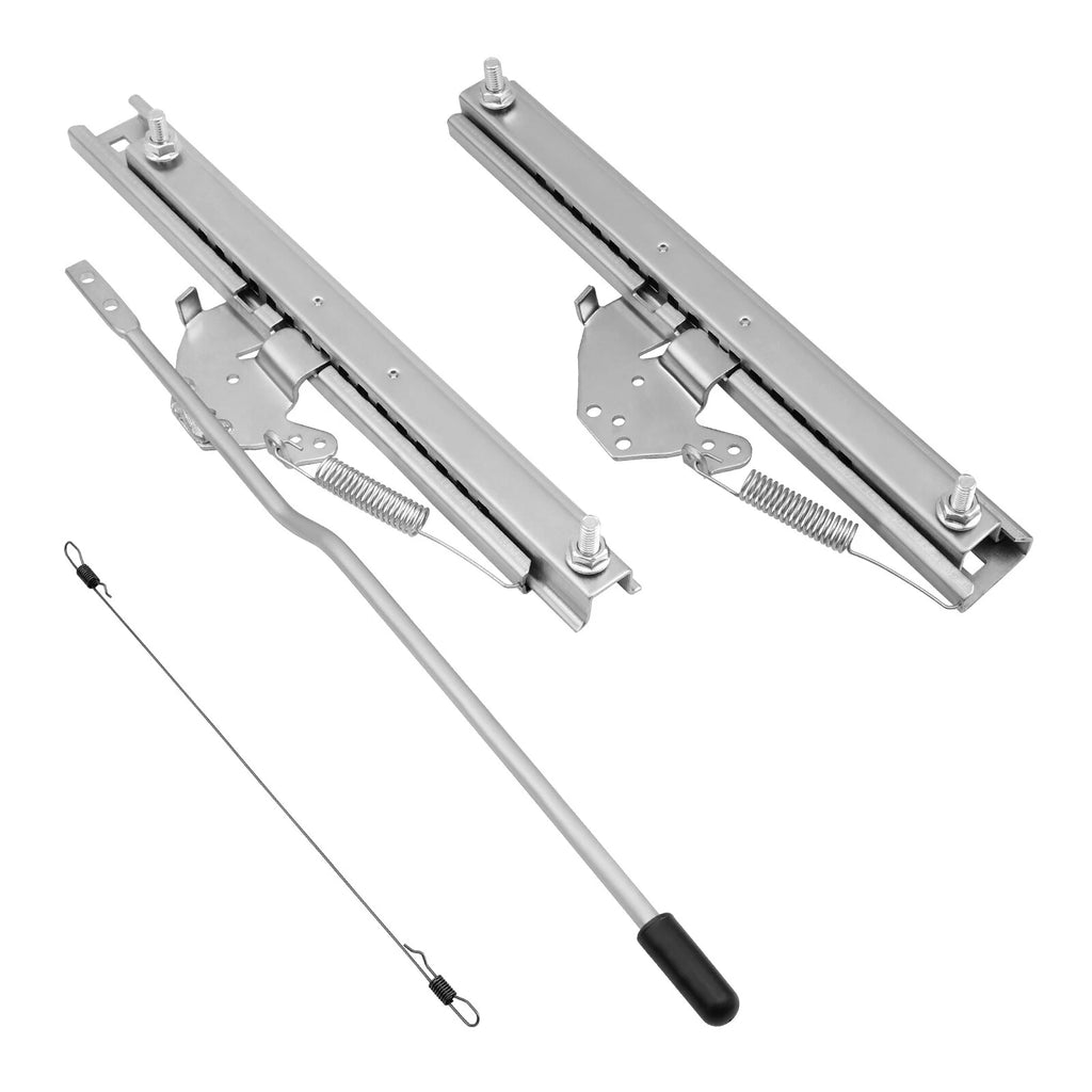 Universal Adjustable Seat Slider Dual Locking Rails Brackets Kit