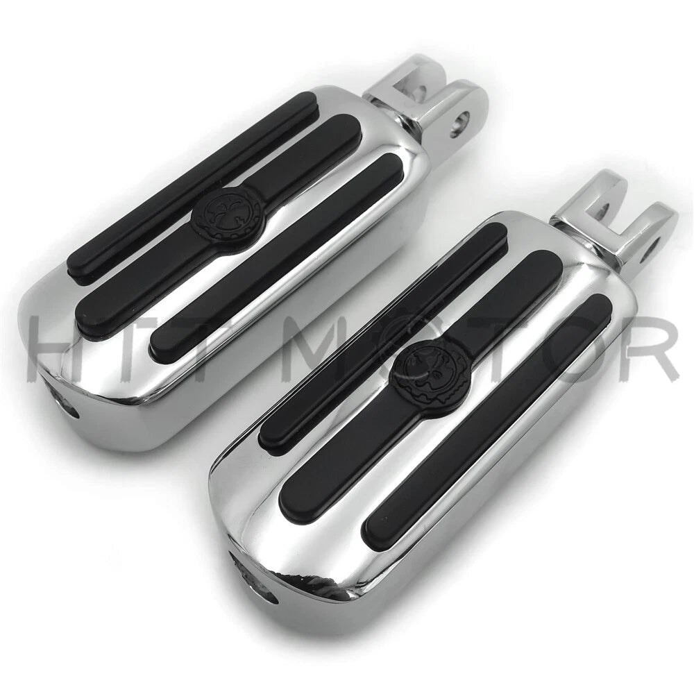 Groove Gear Skull Footpegs for Harley FXBB FXBR FXBRS FXLR (2018–2023)