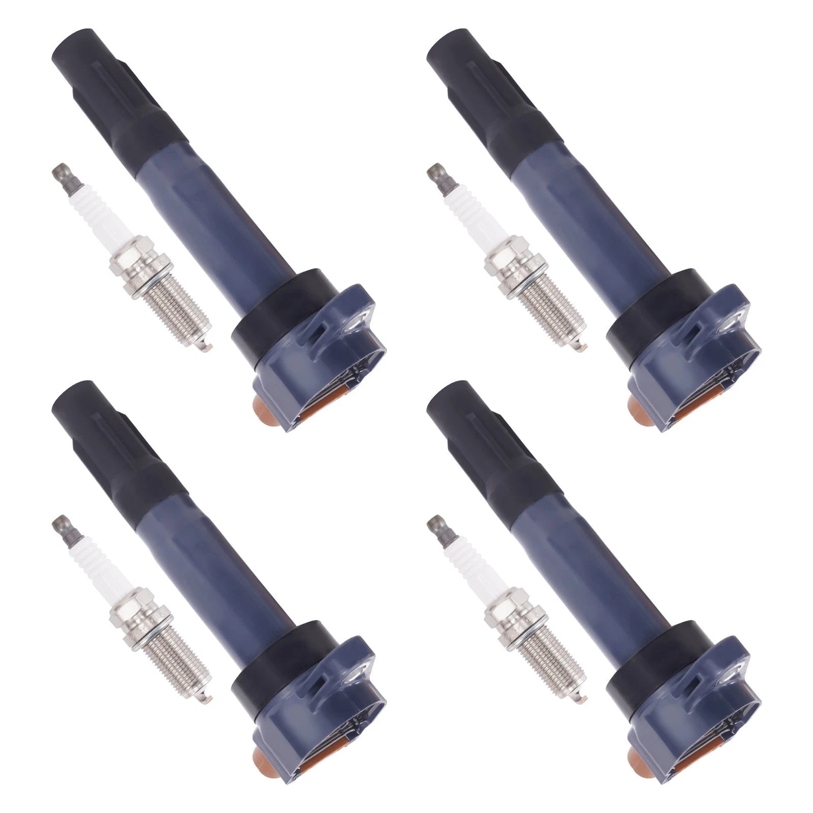 Set of 4 Ignition Coils & 4 Spark Plugs for Suzuki Grand Vitara Kizashi (2009–2013) 3340051K20
