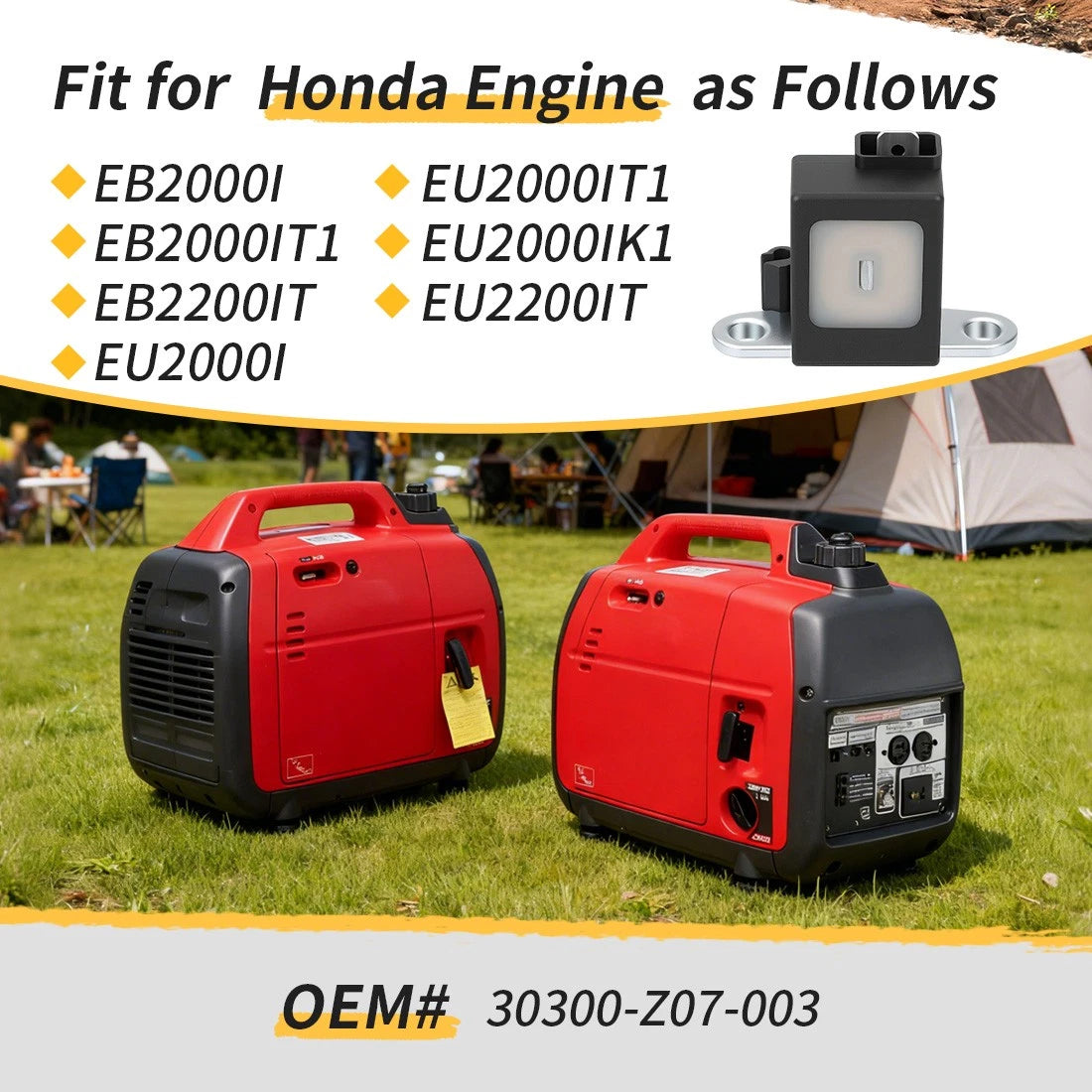 Pulse Generator for Honda EB2000I EB2000IT1 EB2200IT EU2000I EU2000IT1 EU2000IK1 (2001–2023)