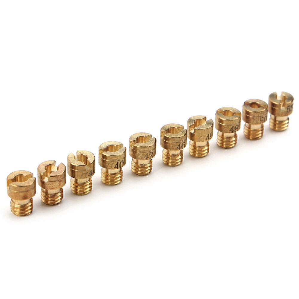 10 Pcs Main Jet M4 4mm for GY6 50cc 139QMB Scooter PZ19 (40-58, 42, 44, 45, 46)