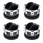 Set of 4 Dash Air Vents Black Chrome for Ford F-250 F-350 Super Duty (2008–2016)