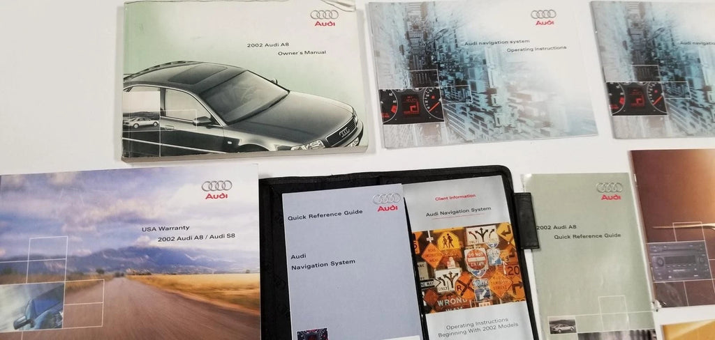 Owner's Manual Kit for Audi A8 Quattro (2002) 4.2L V8