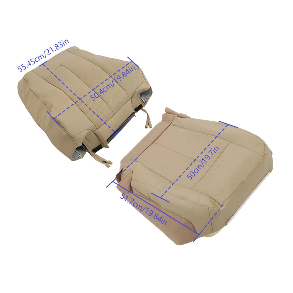 Leather Seat Cover Set for Ford Expedition (2007–2014) - Camel Tan