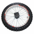 15mm Silver Alloy Wheel Rim Tire for Dirt Bike (17 Inch Front, 14 Inch Rear)