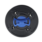 CNC Blue Gas Fuel Tank Cap Cover for DUCATI Panigale V4/S/R (2018-2021)