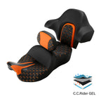 Gel Seat & Backrest Pad for Harley Electra Glide (2014–2023)