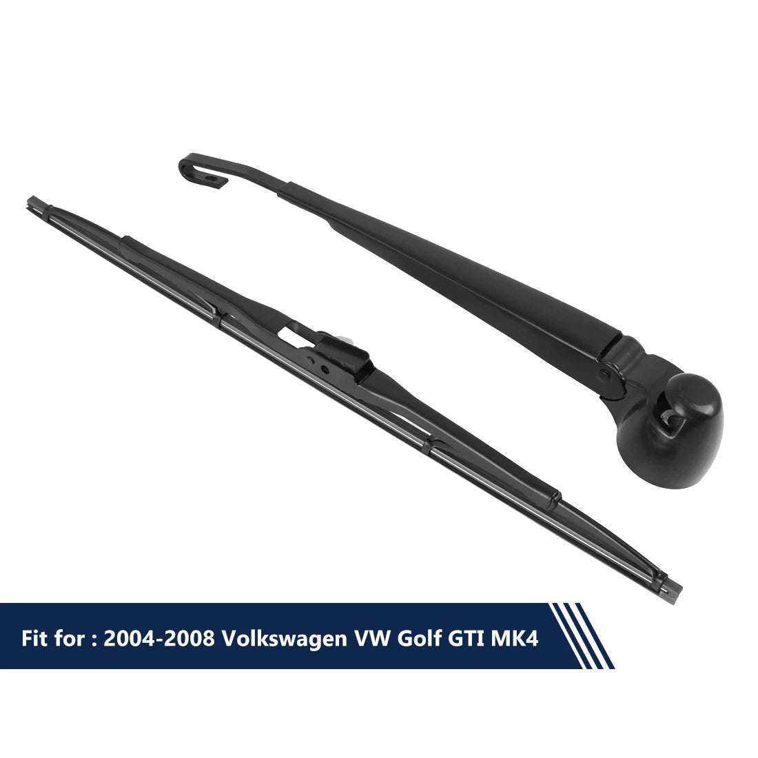 Set of 2 Rear Windshield Wiper Blade Arms 340mm for Volkswagen Golf GTI (2004–2008)
