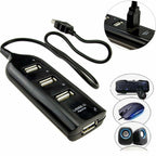4-Port USB 2.0 High-Speed HUB Splitter for Desktop & Laptop (2015-2025)