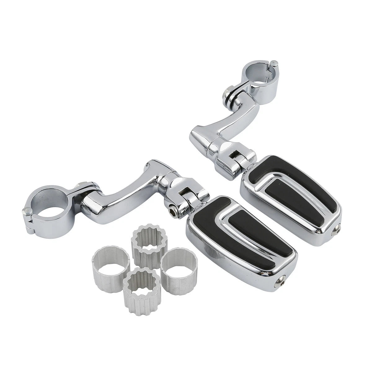 Highway Engine Guard Footpeg Mount Set of 4 for Harley Touring (22mm 25mm 32mm 35mm 1-1/4")