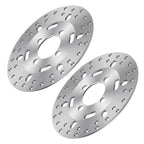 2X Front Brake Disc Rotors for Yamaha Wolverine 350, Kodiak 400, Grizzly 400