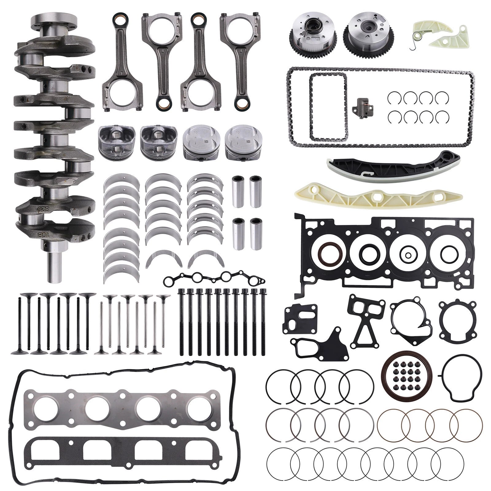 Engine Overhaul Rebuild Kit with Crankshaft for Hyundai Kia (YYYY–YYYY)