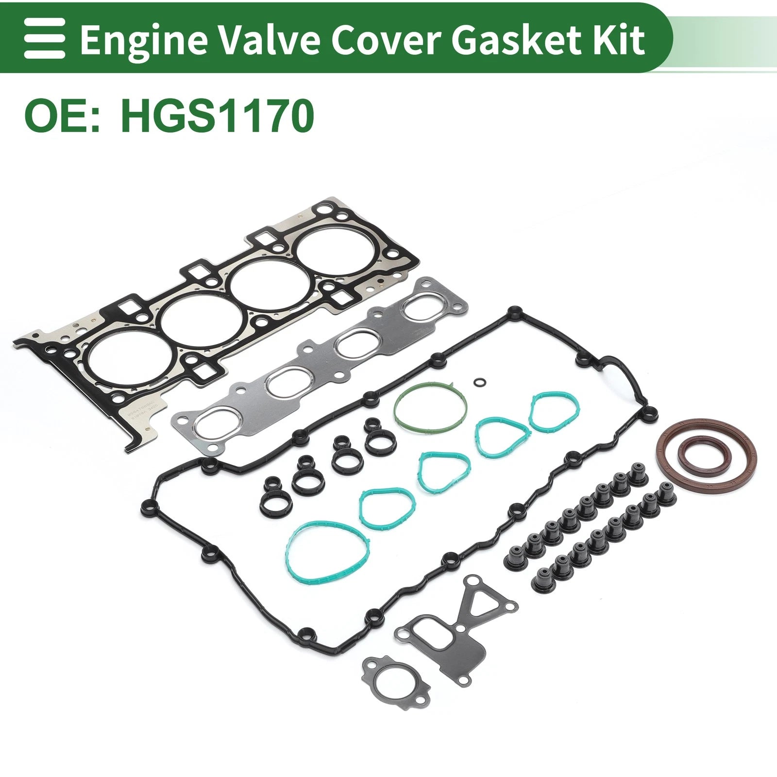 Engine Valve Cover Gasket Kit for Dodge Dart (2013–2016) Set of 1